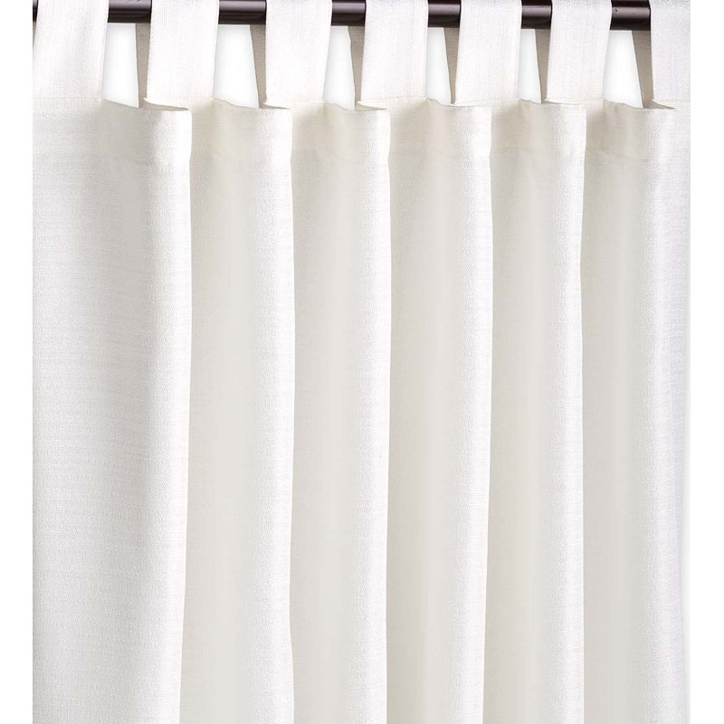 Semi Sheer Curtain Single Panel, Ash Gray, 84" W x 110" L