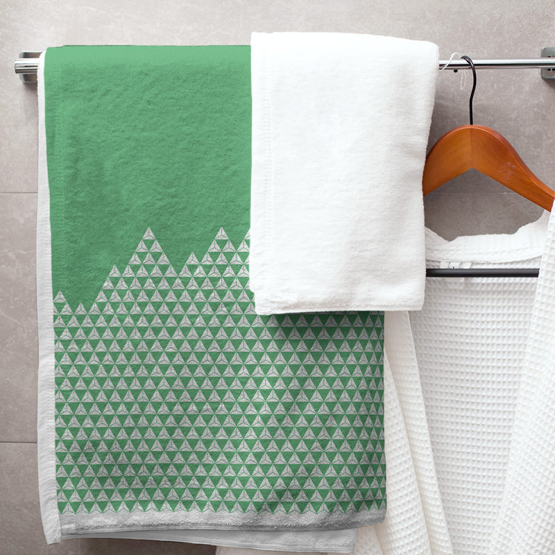 Mountain Bath Towel, Green