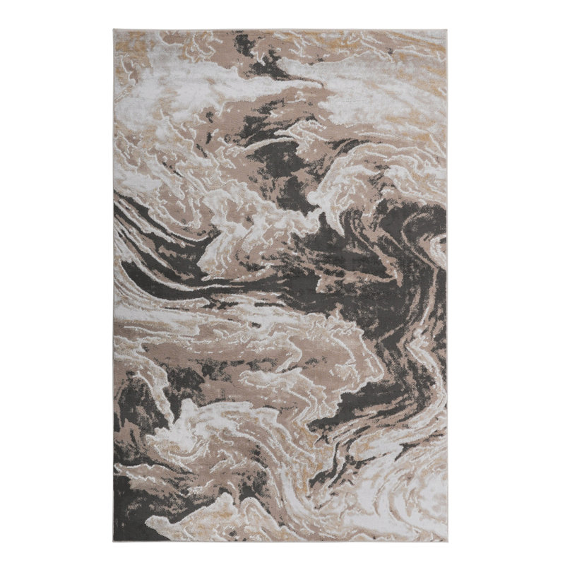 Lint-free, stylish, stain-resistant area rug, Rectangle 6'7" x 7'9"