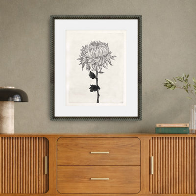 Martha Stewart Perry Street Art mural, Étude florale moderne I, 23,75 po x 27,75 po, décor de salon et de chambre à coucher, encadré