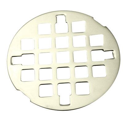 3-1/4" OD Casper Style Brass Snap-in Shower Strainer Drain Cover