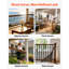 Balustres de terrasse, barreaux de balustrade en métal 32,28 x 1 po, balustres d'escalier de terrasse en acier galvanisé avec vis, conception ondulée élégante pour terrasse extérieure, porche et clôture d'escalier, noir