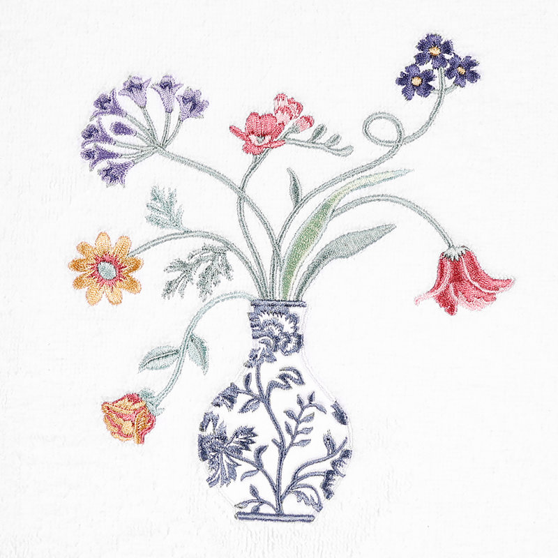 Ensemble de serviettes 4 pièces en coton turc, Blanc