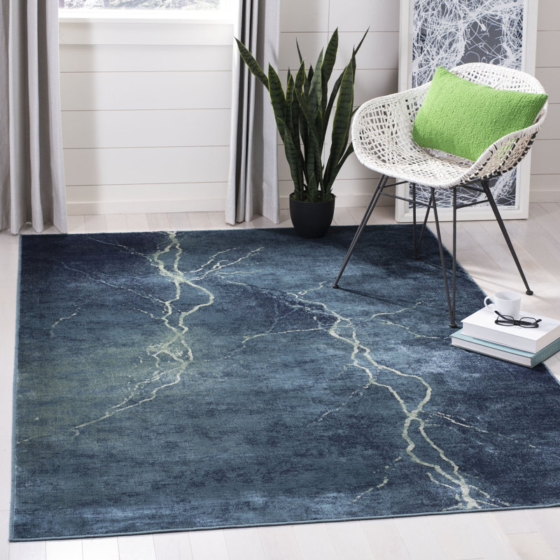 Thursa Vintage Performance Abstract Rug, Rectangle 8' x 11'2"