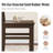 5-Piece Kitchen Dining Table Sets, Space-Saving Solid Wood Kitchen Dining Sets with 4 Slat Back Chairs-1209692333