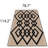 Vaxhide Modern Geometric Trellis Black & Beige Washable Area Rug