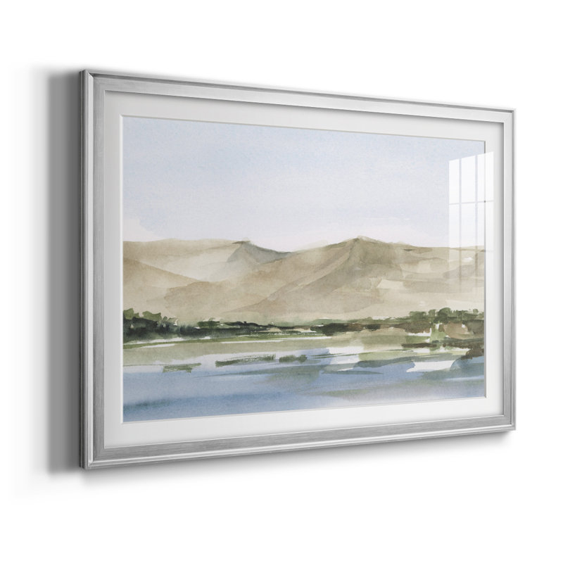 " Desert Mountains ", 42.5" W x 30.5" H, Silver