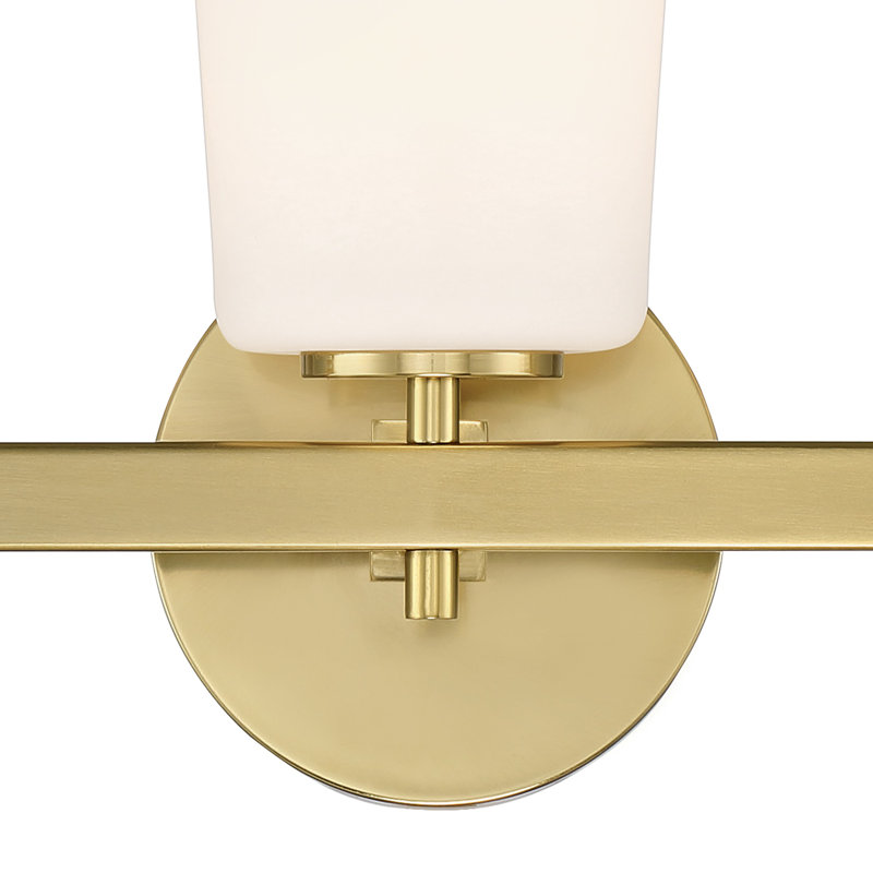 3 - Light Dimmable Vanity Light, Aged Brass