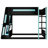 Twin Size Wooden Gaming Bunk Bed with Desk, Storage Shelves, USB Charging Port & Built-In LED Light,Black+Blue-1466601810-1466601814