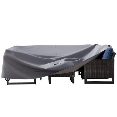 High-Quality 600D Oxford Fabric Outdoor Furniture Cover With Handles And Storage Bag by Arlmont & Co.