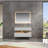 48" Floating Bathroom Vanity, Engineered Stone Top, 2 Soft-Close Drawers, Night Light, White Finish-1779919237