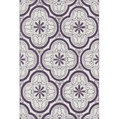Pattern In Plum I - Wrapped Canvas Print