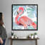 «Flamingo Splash II», art mural sur toile-834477905-834477906