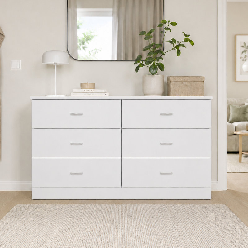Commode 6 tiroirs 59 po Allyannah