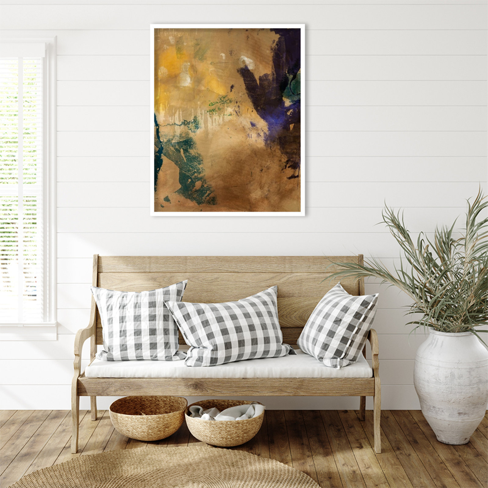 Flagler "Amber Haze No. 1" Print, 33" H x 27" W, White