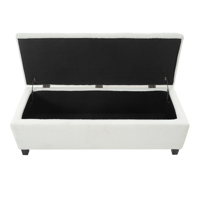 Banc repose-pieds avec rangement, Marron foncé