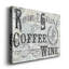 «Rise Shine Wine», reproduction d'art textuel sur toile tendue-1690209578