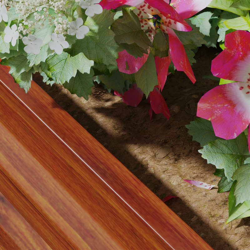 Lit de jardin surélevé en métal Evelin, 12" H x 23.5" W x 23.5" D, Brown, 2