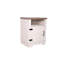 Table de chevet Farmhouse, table d'appoint avec porte de grange, rangement