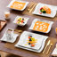 Services de vaisselle carrés en porcelaine, service pour 6-113108541-133245732