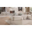 Canapé modulaire en forme de L 120 po avec repose-pieds et pouf 120 po-695719350
