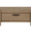 Single Drawer Curved Console In Toffee Finish, Featuring A Softly Rounded Front And Subtly Tapered Sides, Soft - Closing For Small Essentials, Open Shelf Display, 21 Deep Table Entry Areas Elegant