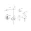 Système de douche à pluie mural 10 po, robinet de douche à pression équilibrée avec valve brute-125490538