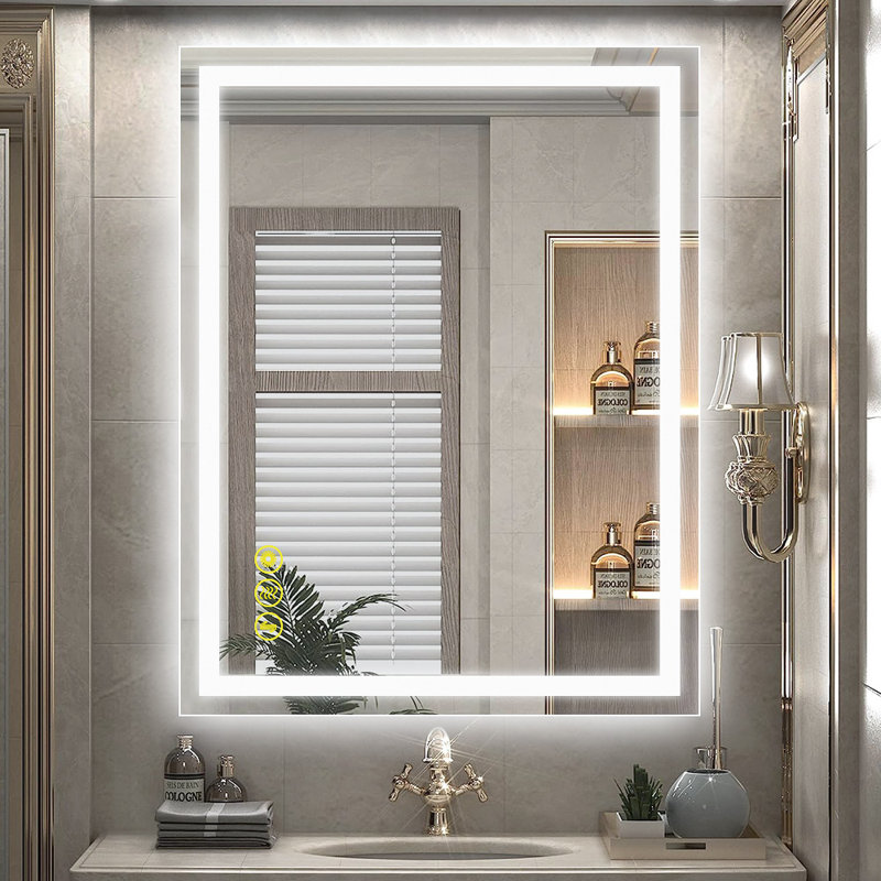 Miroir mural Helga, H 36 po x l 28 po x P 1,2 po