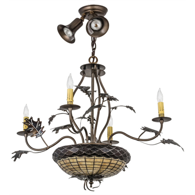 Greenbriar Oak 9 - Light Chandelier