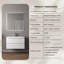  Meuble-lavabo flottant blanc minimaliste 36 po avec lavabo en résine intégré et tiroirs en U 36 po-221576895