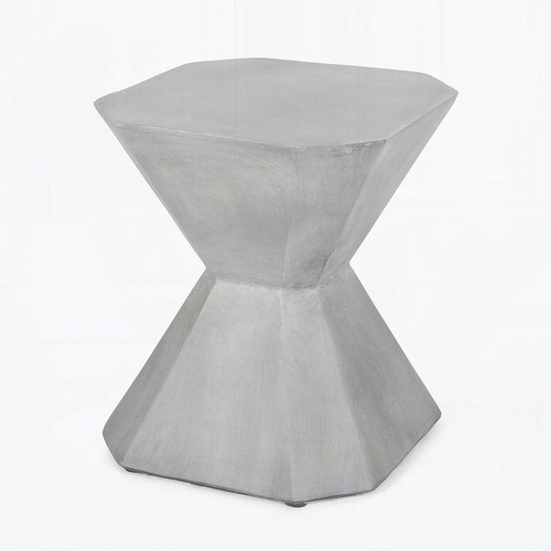 Outdoor Lightweight Concrete Side Table