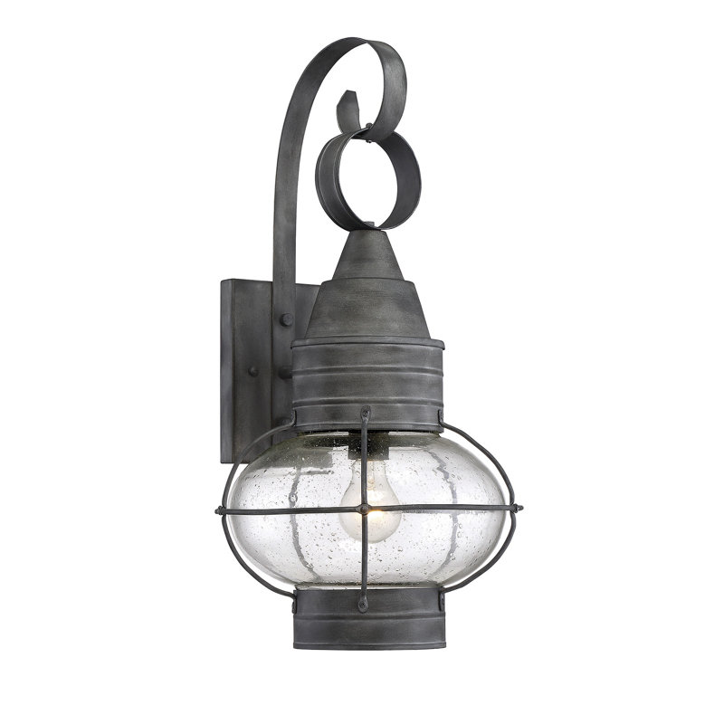 Lanterne murale d’extérieur 1 lumière Fallsburg, H 19 po x l 9 po x p 9 po