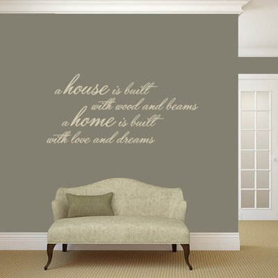 Adhésif décoratif « A house is built »