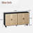 Elegant And Functional 4-door Rattan Sideboard
