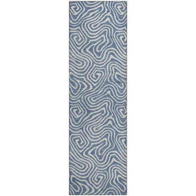 Premium Machine Washable Diskin AMF1030 Swirls Rug