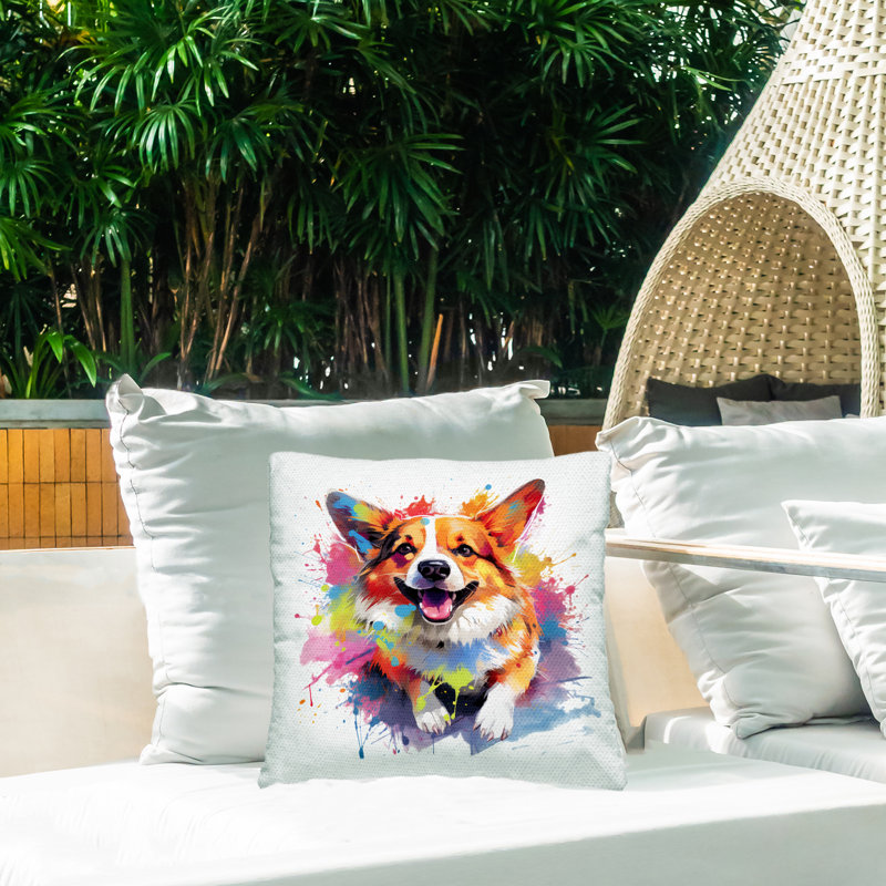 Abstract Outdoor Throw Pillow