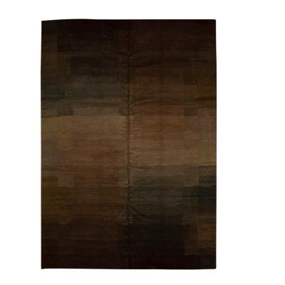 Tapis brun / gris anthracite de haute qualité