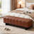 Nolyn Modern Upholstered Dining Bench with Rubber Wood Legs and Channel Tufting-1323735779