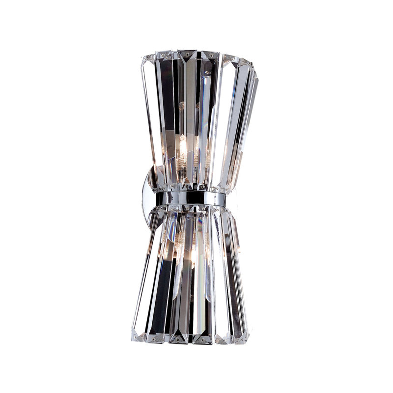 Armanno 2 LT Chrome/Clear Wall Sconce Allegri