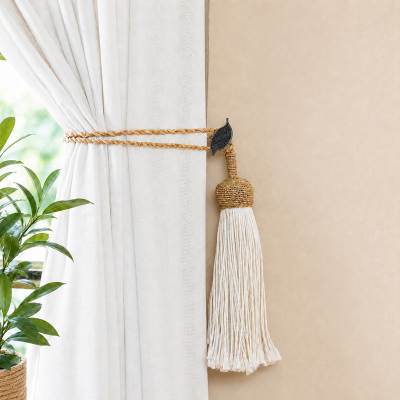 Curtain Holdback, Black/Silver