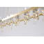 Lustre en cristal transitionnel à DEL en acier inoxydable-596849405