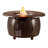 Esma Round Aluminum Propane Fire Pit Table with Lid-1407521083