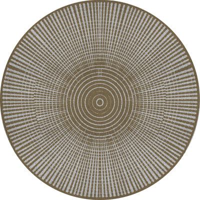Robret Round Vinyl Area Rug