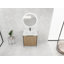 Meuble-lavabo autoportant de 30 po avec lavabo en résine et 2 portes d'armoire à fermeture en douceur