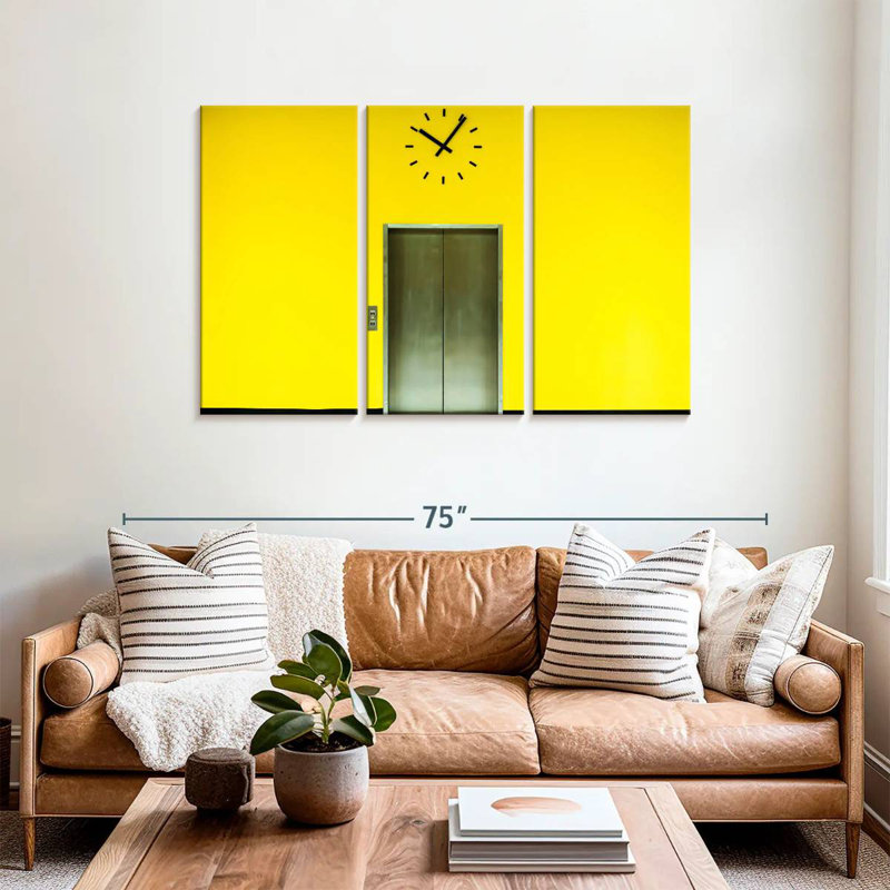 Yellow Elevator, 36" H x 57" W