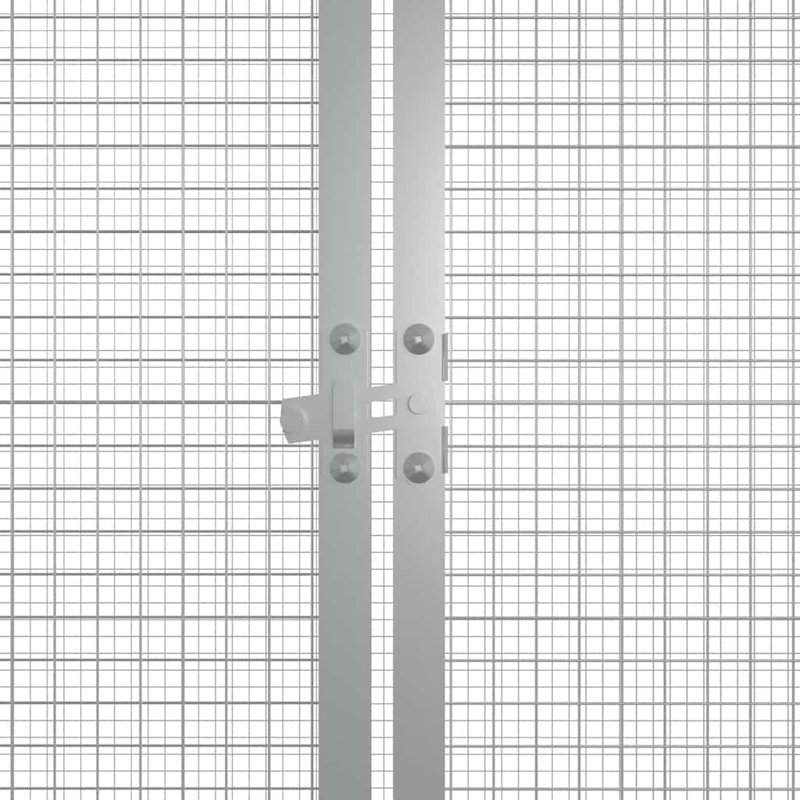 Cage à poulet Davier, H 39,4 po x l 35,8 po x L 78,7 po, Gris anthracite