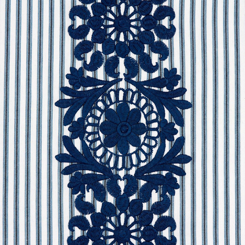 Joelle Stripe Fabric, Blue