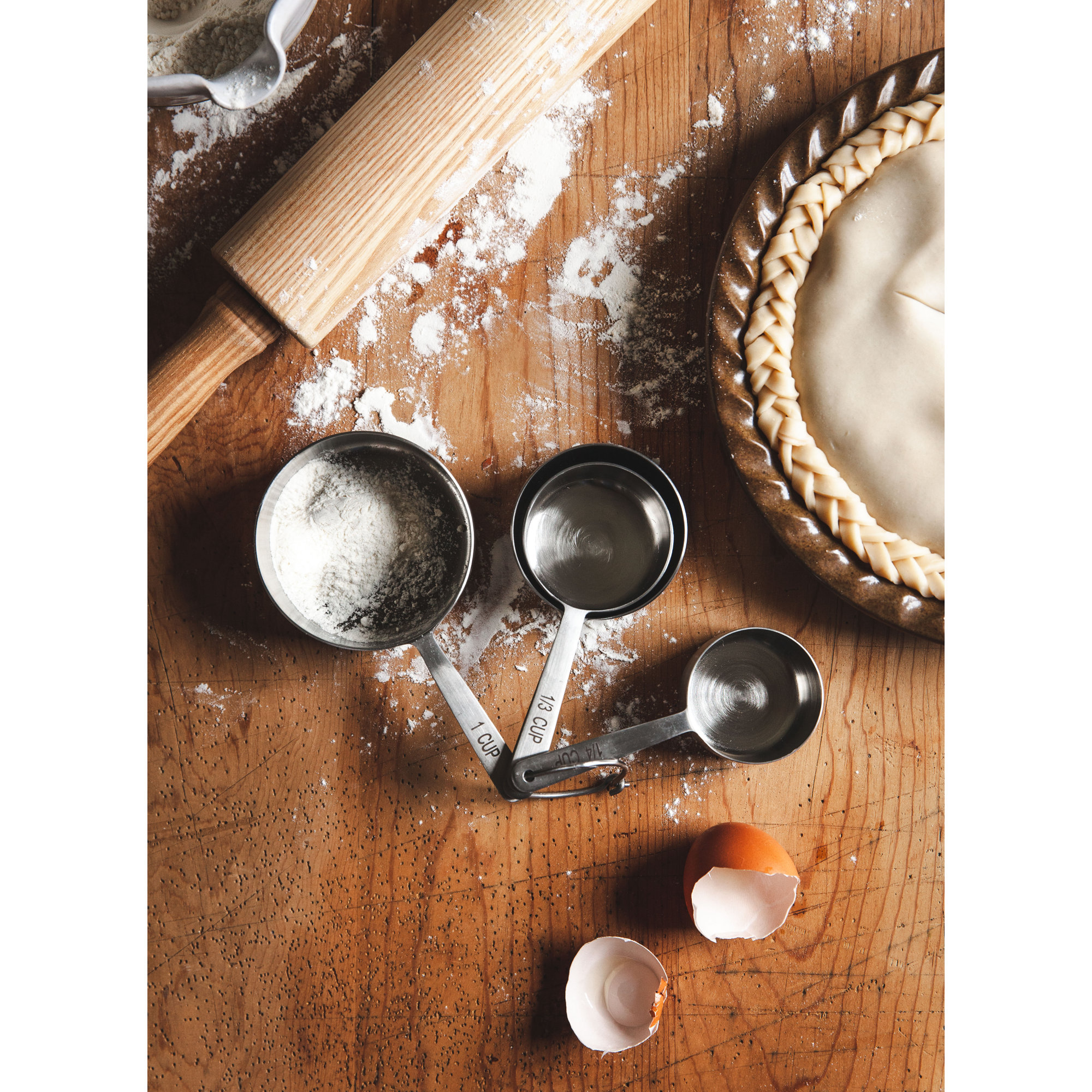 Stowe Measuring Cup Set, Brushed Silver