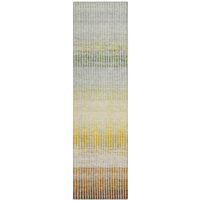 Machine Washable Indoor/Outdoor Chantille ACN2313 Stripes Rug