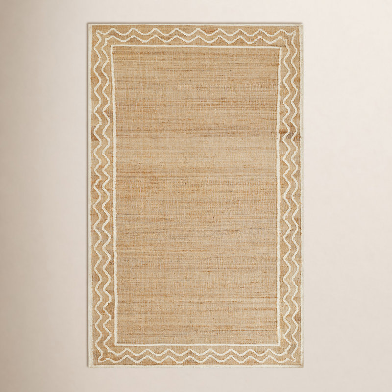 Erin Gates by Momeni Orchard Ripple Natural Hand Woven Wool and Jute Area Rug, Rectangle 8' x 10'
